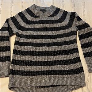 EUC Banana Republic Black & Gray Knit Sweater size S.